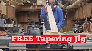 FREE Tapering Jig woodworking [upl. by Ado71]