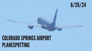 Colorado Springs Airport Plane Spotting  62624  Southwest American USAF And More [upl. by Llehsad]