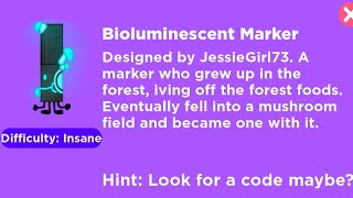 How to get quotBioluminescentquot find the marker Roblox ✨ [upl. by Irahc497]