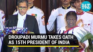 India makes history as Droupadi Murmu Indias first tribal President takes Oath I Watch [upl. by Fitting]