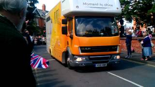 The Olympic flame in alcester [upl. by Asilrak]