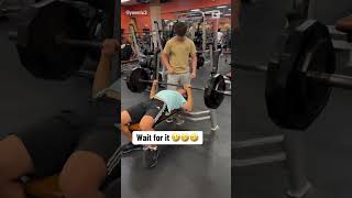 He Tried To Max Out His Bench Press 😂 [upl. by Anerda]