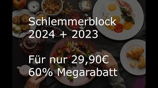 Schlemmerblock 2024  2023 60 Rabatt [upl. by Ainatnas]