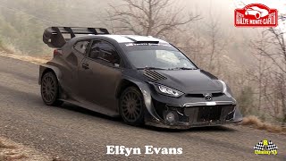 Rallye Monte Carlo 2024 Test Elfyn Evans WRC Toyota Yaris Rally 1 [upl. by Aiotal]