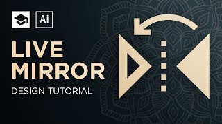 How To Make A Symmetric Design live mirror Adobe Illustrator Tutorial [upl. by Backler703]