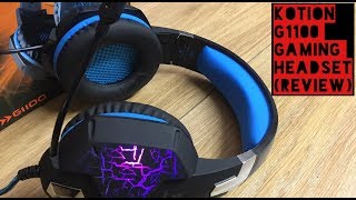 Kotion G1100 Gaming Headset 35mm Test amp Review [upl. by Furnary]