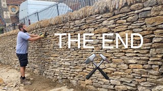 Building A Retaining Stone Wall By A Church  THE END [upl. by Corb545]