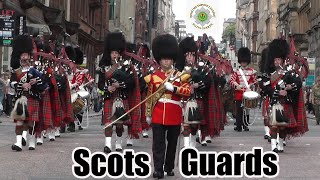 1st Battalion of The Scots Guards parade Glasgow [upl. by Kevan922]