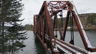 Sheepscot River RR Trestle Wiscasset Maine [upl. by Auod]