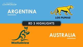 HIGHLIGHTS  ARGENTINA v AUSTRALIA  The Rugby Championship 2024 [upl. by Ettesus839]