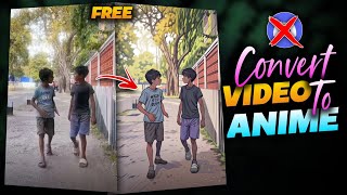 HOW TO CONVERT NORMAL VIDEO TO ANIME AI  FREE  INSTAGRAM TRENDING ANIME REELS VIDEO TUTORIAL [upl. by Nosna401]