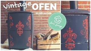 Alter Ofen aus den 50ern  DIY  Vintage Möbel Upcycling  Shabby Chic  Anleitung  Restaurieren [upl. by Akemrehs]