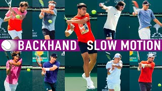 Backhand slow motion  Compilation 2023 [upl. by Nivert413]