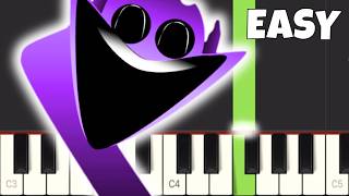 Incredibox Sprunki Phase 4 Themes on Piano  EASY Piano Tutorial [upl. by Ettenotna]