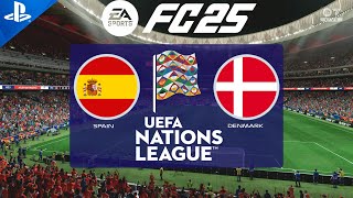 FC 25  Spain vs Denmark  Nations League 2024  PS5 Full Match [upl. by Licna278]