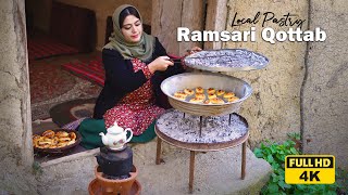 Baking Special Pastry to Celebrate the Iranian New Year  Ramsari Qottab Ghotab  Rural Cuisine [upl. by Cohlier863]