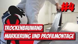 Trockenbauprofile schneiden und montieren  wir bauen eine Trockenbauwand [upl. by Doralynn356]