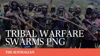 Shocking scenes of tribal warfare swarm Papua New Guinea [upl. by Tomi]