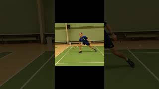 Defensive Powerful forehand in Badminton [upl. by Lorn]