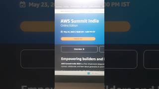 AWS Summit India 2024  Free Certificate [upl. by Annaicul]