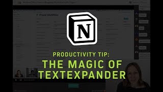 Notion Productivity Tip The magic of Textexpander [upl. by Attiuqehs571]