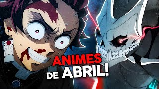 ANIMES QUE VÃO BOMBAR EM ABRIL 2024 💣💥 [upl. by Acimad]