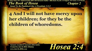 Bible Book 28  Hosea Chapter 2  The Holy Bible KJV Read Along AudioVideoText [upl. by Aerdnas892]