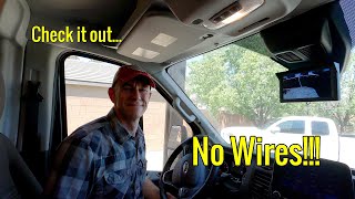 Wireless RV RearView Camera Install and Review  AUTOVOX Solar4 in a Ford Transit  Winnebago EKKO [upl. by Desi308]