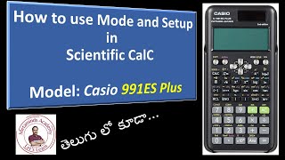 How to use Mode and Setup in Fx991ES Plus 2nd Edition  Mode  Setup  Engineering CalC [upl. by Catto]