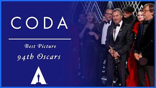 CODA Wins Best Picture  94th Oscars [upl. by Noraed]