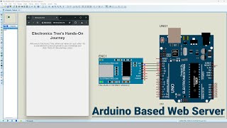 How to create Arduino Web Server in Proteus  ENC28J60 Ethernet Module Simulation [upl. by Atilrep956]