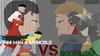 Omni Man ampInvincible vs doomsday sticknodes [upl. by Sikko]