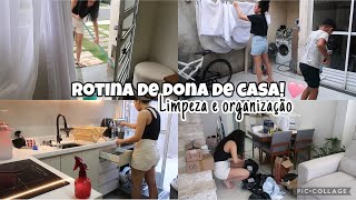 LIMPEZA E ORGANIZAÇÃO NO LAR  Rotina de dona de casa 🩷 [upl. by Bayard738]