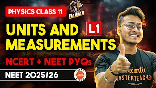 Class 11 Physics NCERT Chapter 2 Units amp Measurements  Units amp Dimensions One Shot  NEET Dahaad L1 [upl. by Edelstein689]