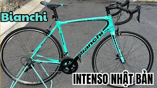 Xe đạp đua Bianchi intenso Carbon Full Shimano 105 đấu giá Nhật Bản [upl. by Heid440]