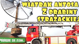 Wiatrak Antosa z drabiny strażackiej prawie się zesra [upl. by Sackman]