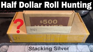 Half Dollar Coin Roll Hunting  Searching for Silver Half Dollars [upl. by Seto]