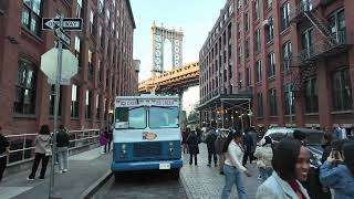 DUMBO Down Under Manhattan Bridge Overpass walk [upl. by Trella558]