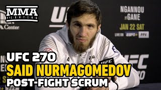 Said Nurmagomedov Wants Marlon Vera Or Top 15 Opponent Next  UFC 270  MMA Fighting [upl. by Assilat]