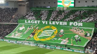 Hammarby  Djurgården 2024 MÄKTIGT TIFO [upl. by Notsnorb]