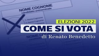 Come votare senza errori alle elezioni di domenica il video della scheda [upl. by Eelarak]