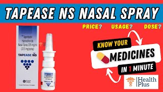 Tapease NS Nasal Spray  Tapentadol  strong painkiller🤔 [upl. by Eelanna]