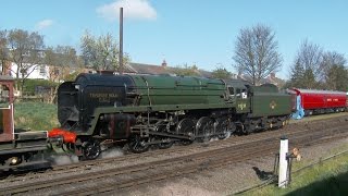 GCR Railways at work weekend featuring 92220 Evening Star amp 6960 Raveningham Hall 18 Apr 2015 [upl. by Meara128]