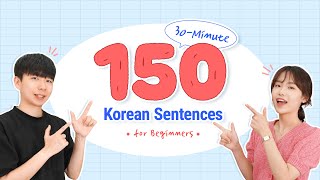 30 Minutes Listen to Korean on Your Commute  Korean Sentences for Beginners [upl. by Petulia]