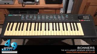 Yamaha PSR75 Keyboard  15 Demonstration Songs amp 15 Jam Track Patterns [upl. by Innattirb610]