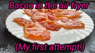 Bacon cooked in the Air Fryer My first attempt [upl. by Alyssa]