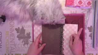 Tuto scrap  Journal intime  part 1 couverture album [upl. by Lybis]