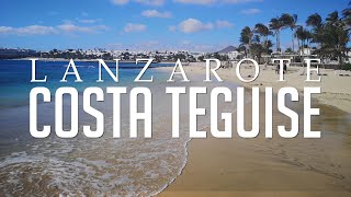 Costa Teguise Lanzarote Beach Town amp Nightlife  4k [upl. by Naam]