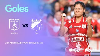 América de Cali vs Deportivo Cali goles  Liga Femenina BetPlay Dimayor 2023  Fecha 13 [upl. by Onibla]