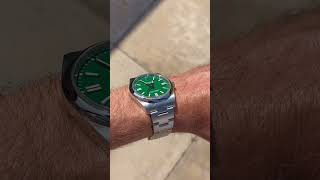 Rolex Oyster Perpetual OP41 Green Dial 41mm [upl. by Sarene857]